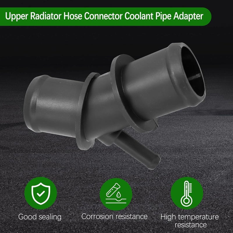 MINETPS 165710V020 Upper Radiator Coolant Hose Connector Pipe Adapter Fit for Toyota RAV4 2009 2010 2011 2012 Replace 16571-0V020 16057-36011 1605736011 - Image 2